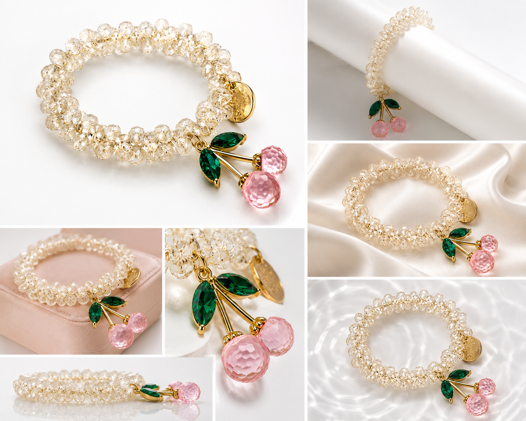 Blush Chery Crystal bracelet