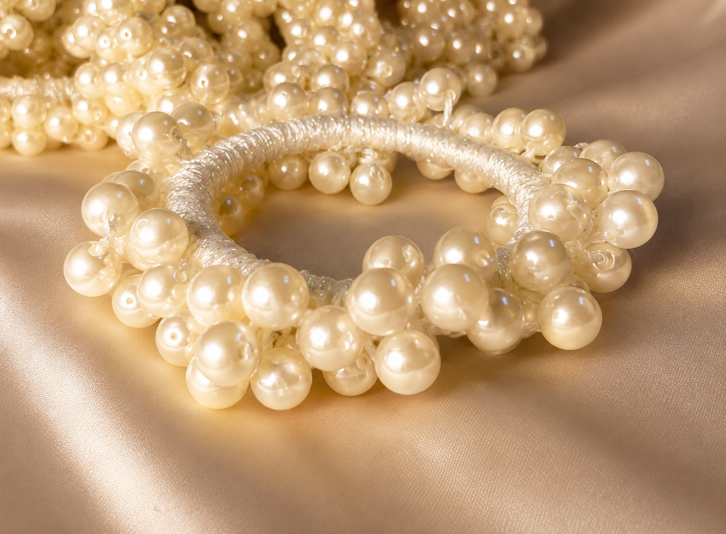 Ivory Pearl Bloom Hair Halo