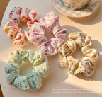 Blush Pink Pearl Bow Scrunchie