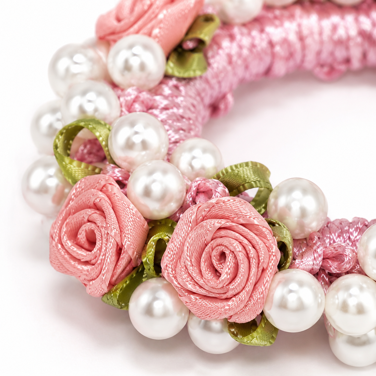Blush Rose Pearl Garden Halo