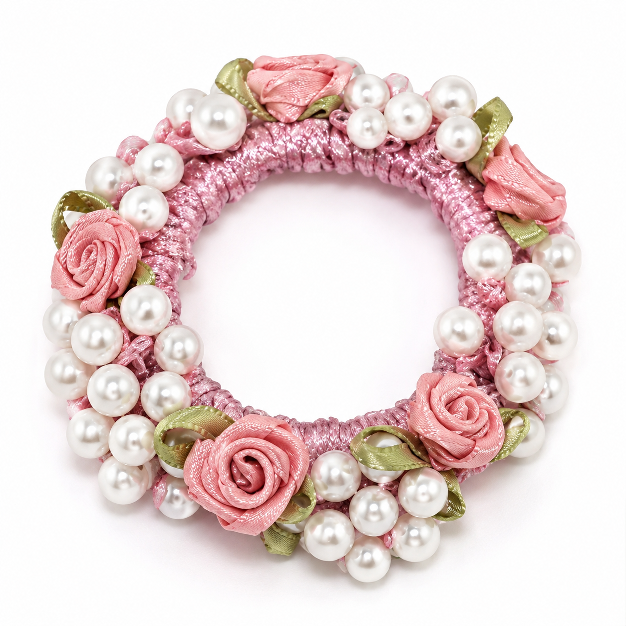 Blush Rose Pearl Garden Halo