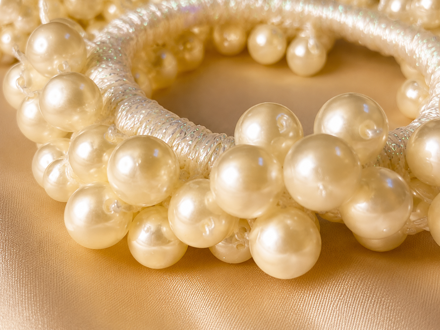 Ivory Pearl Bloom Hair Halo