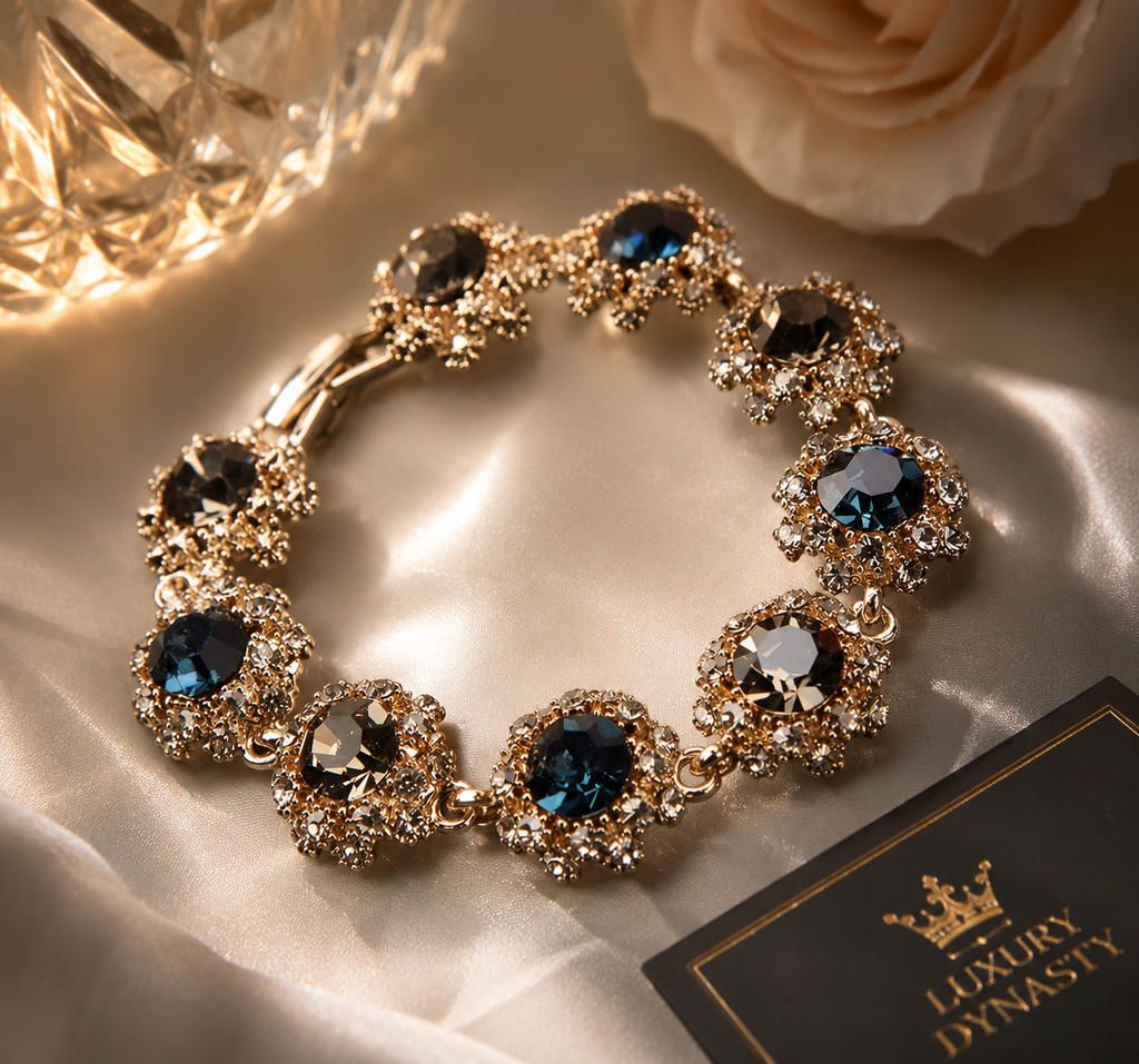 Vintage Gala Crystal Link Bracelet