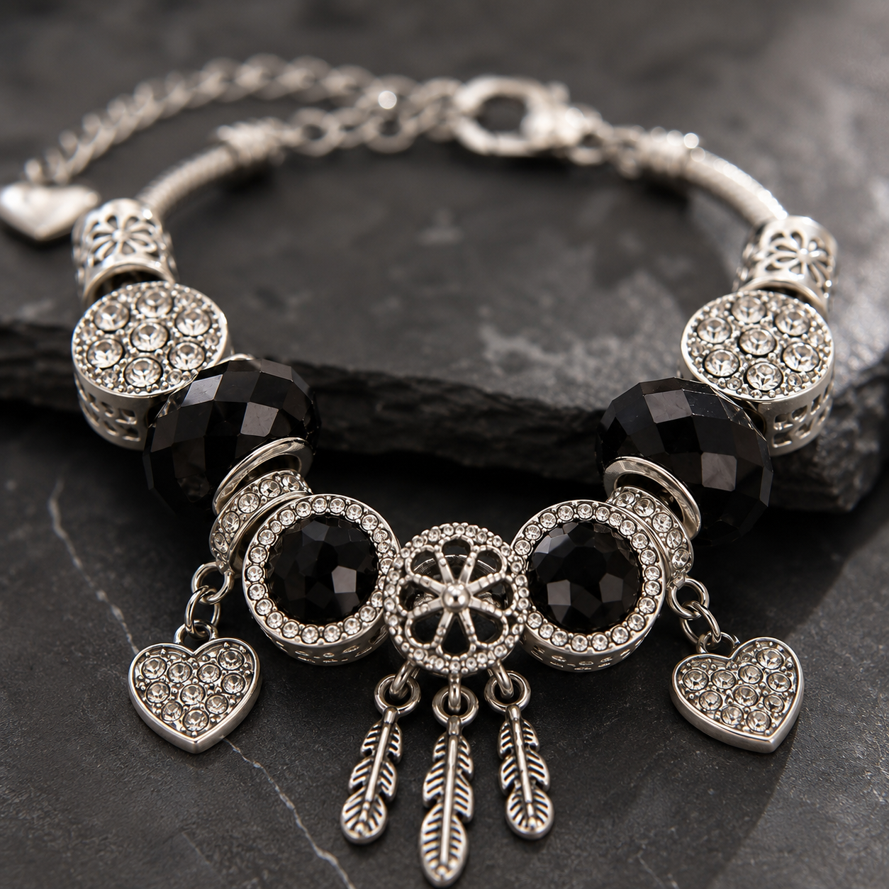 Moonlight Dynasty Heart Bangle