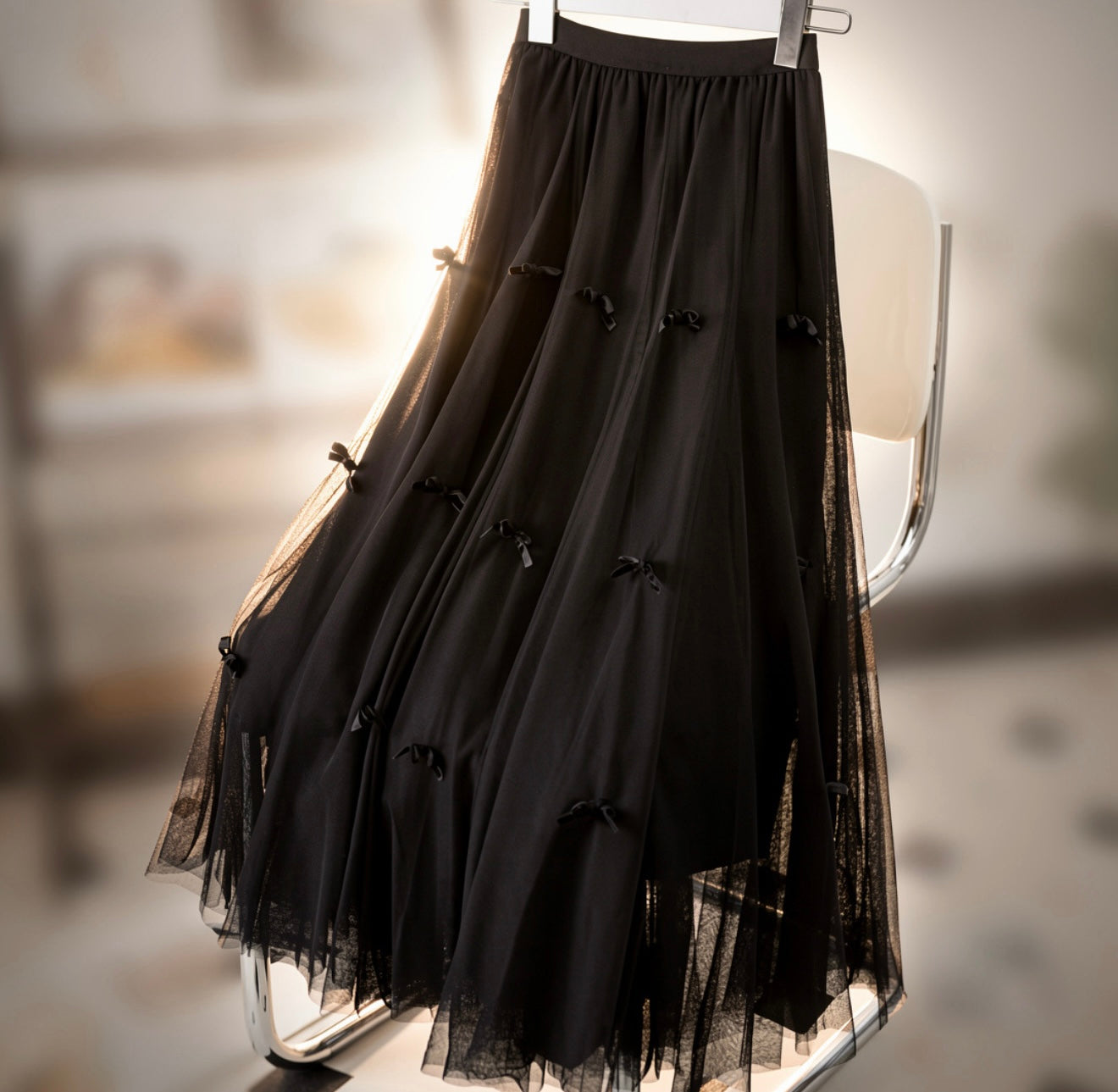 MID LENGTH  A LINE UMBRELLA SKIRTS