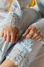 Powder blue Azure Lace Heritage Lounge Set