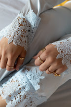 Powder blue Azure Lace Heritage Lounge Set