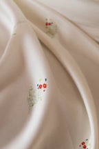 Cherry Lace Satin Ivory Diamond Red Nightdress