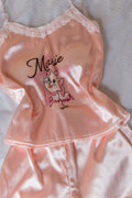 After Champagne Satin Tie-Back Set