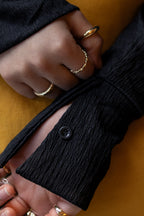 90s-Revival Gem Black and White Shirt