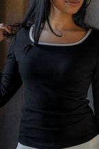 Overlay Top Black & White
