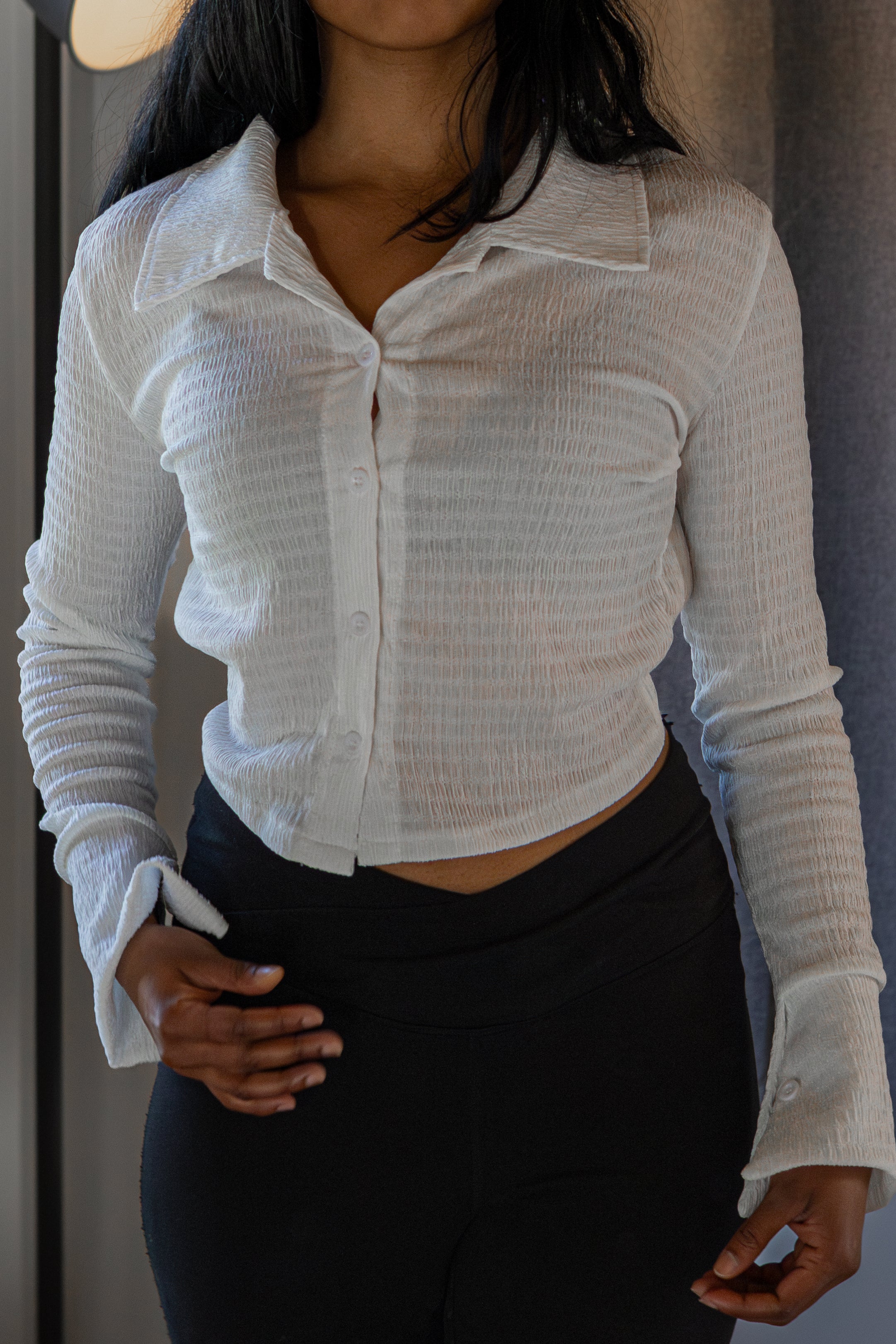 90s-Revival Gem Black and White Shirt