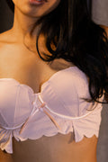 Ivory Petal Lace Bra Set