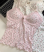 Vintage Lace Blossom Cotton Cami