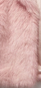 Blush Snowfall luxe Fur Jacket