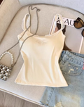 Off White Soft Lace Cami Top