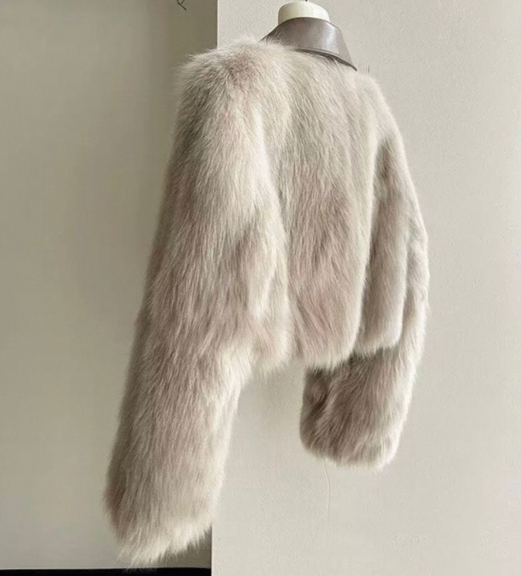 Ivory Luxe Fur Jacket