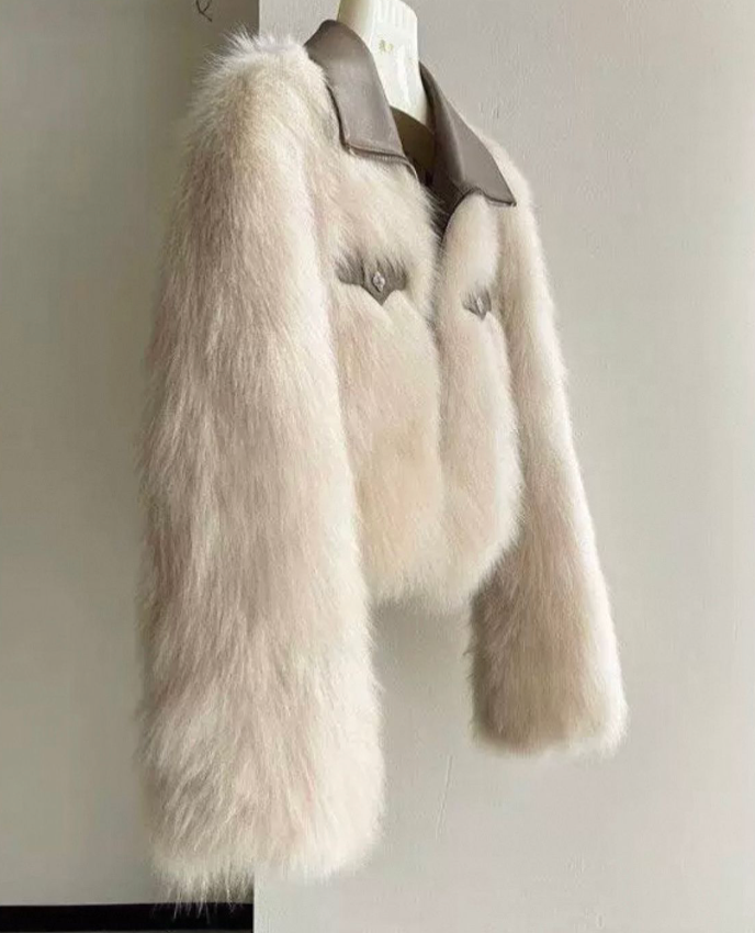 Ivory Luxe Fur Jacket