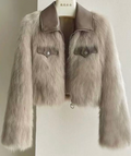 Ivory Luxe Fur Jacket