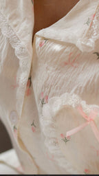 Blush Petal Cotton Night Set