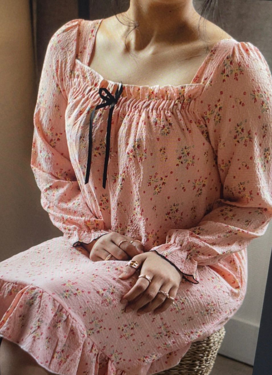 Blush Vintage Ribbon Night Dress