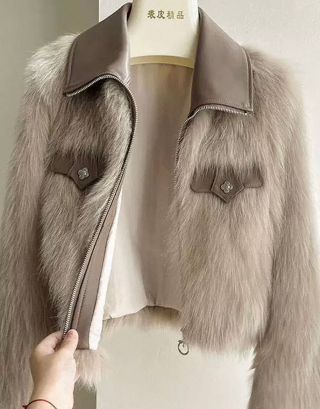 Ivory Luxe Fur Jacket
