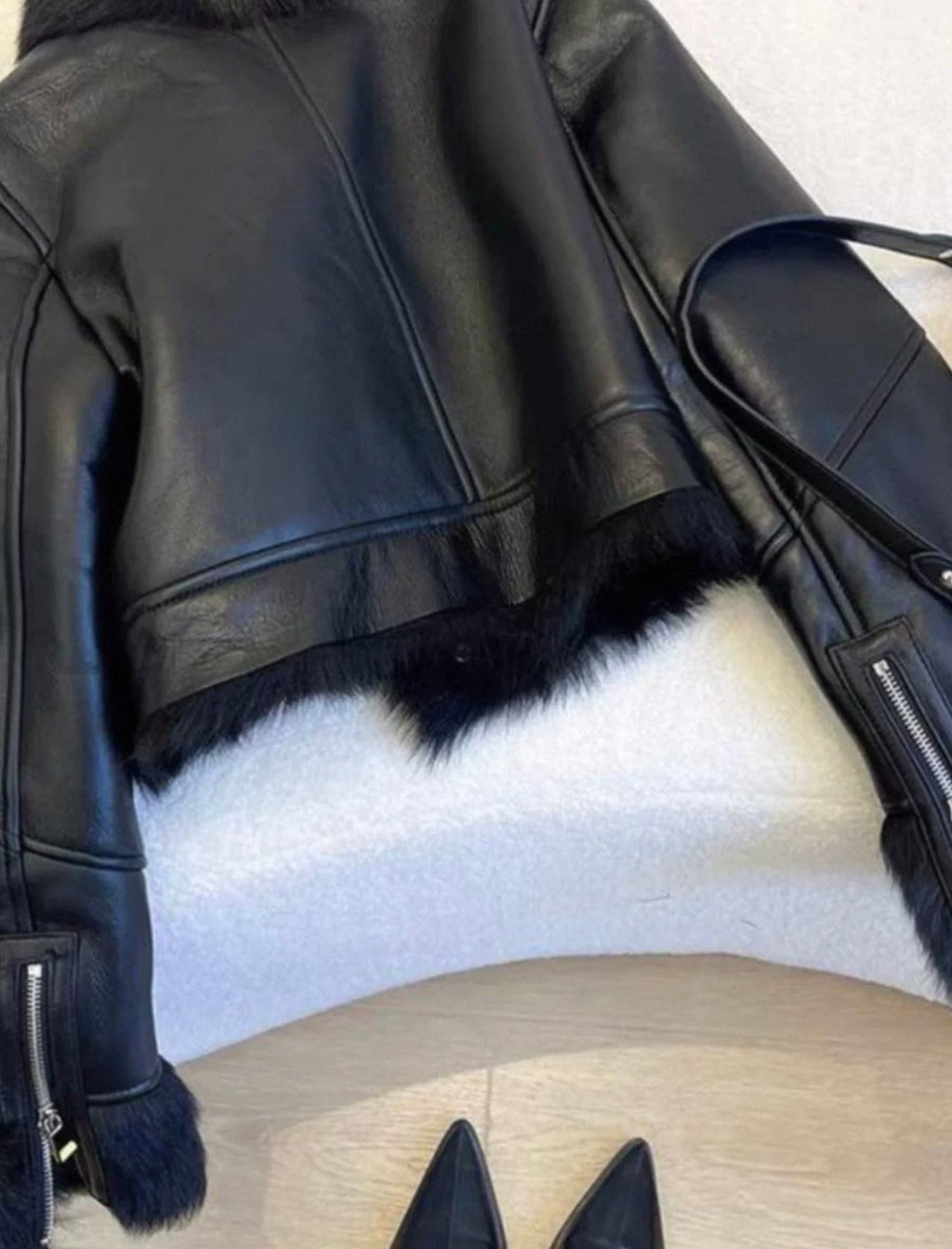 Obsidian Luxe Shearling Jacket