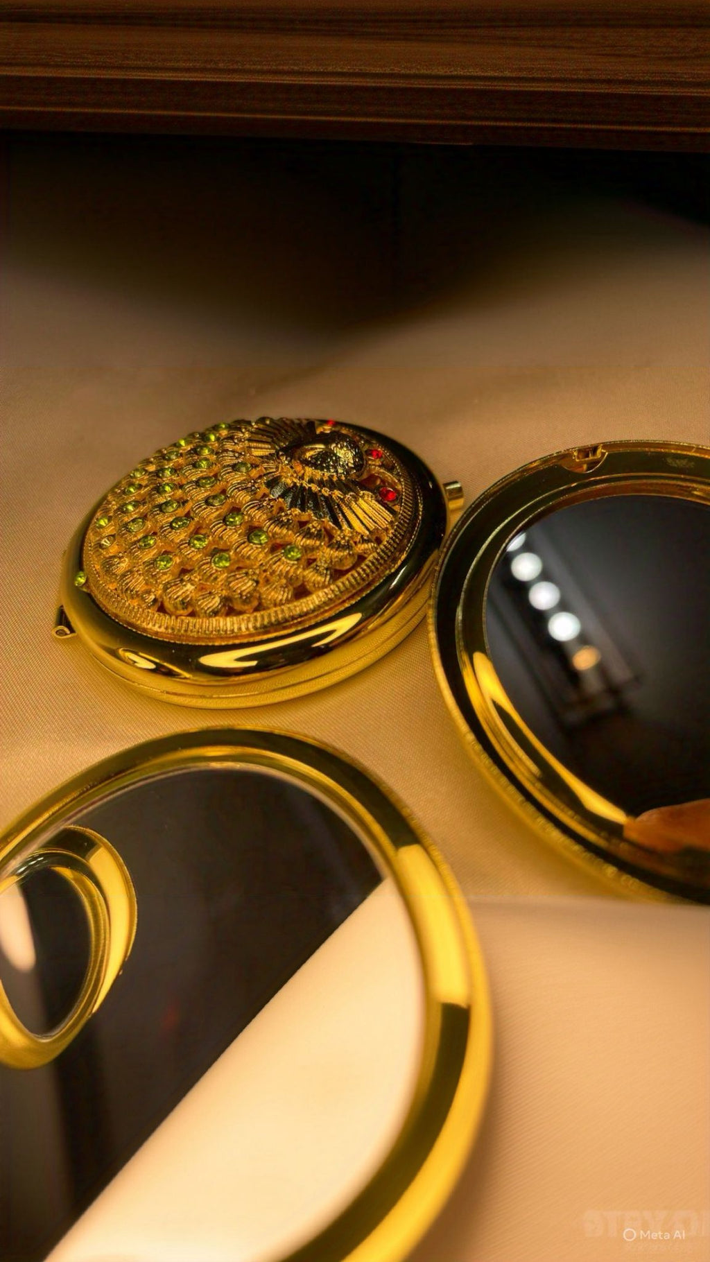 Vintage Retro Chinese Handheld Mirror