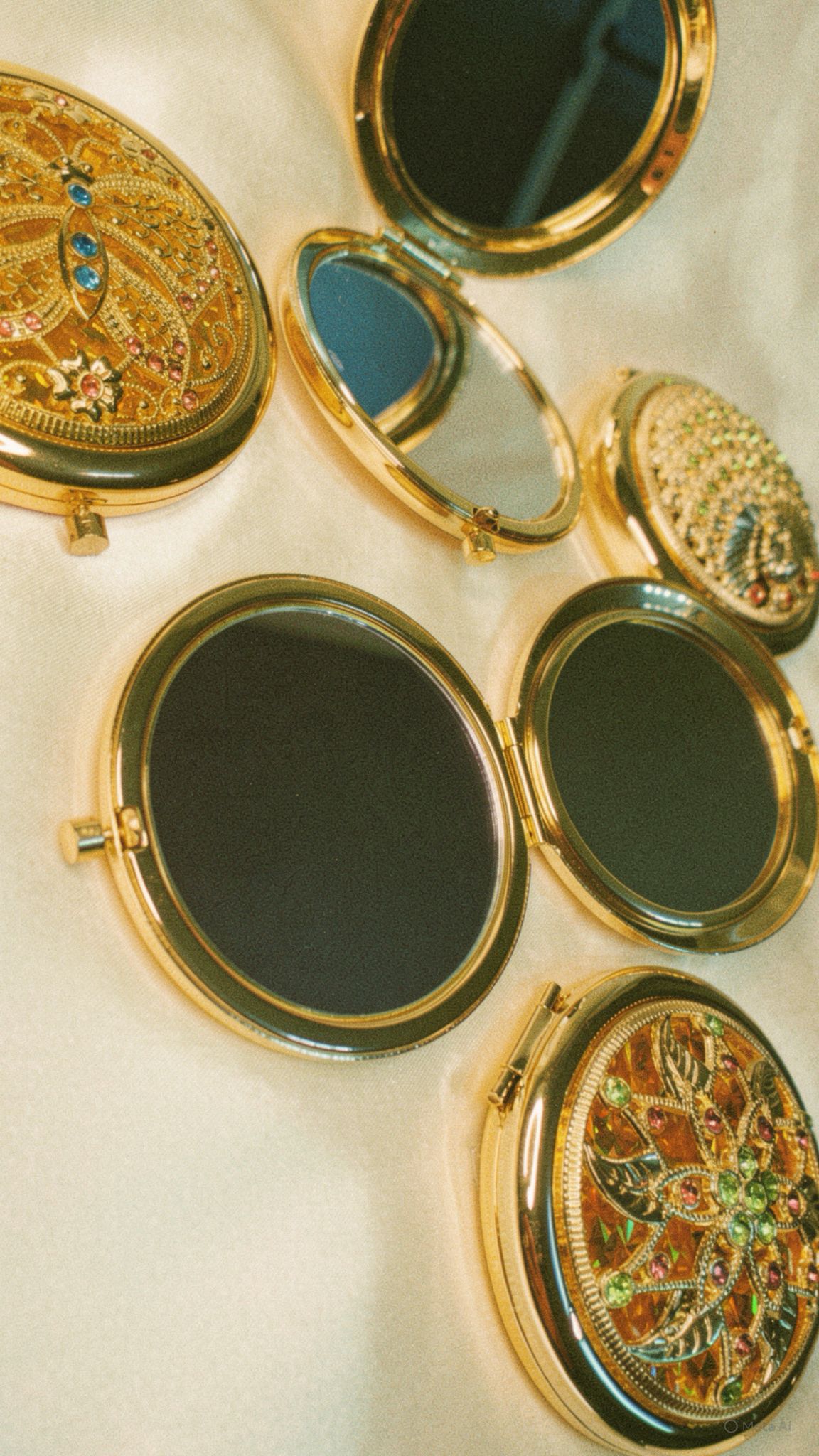 Vintage Retro Chinese Handheld Mirror