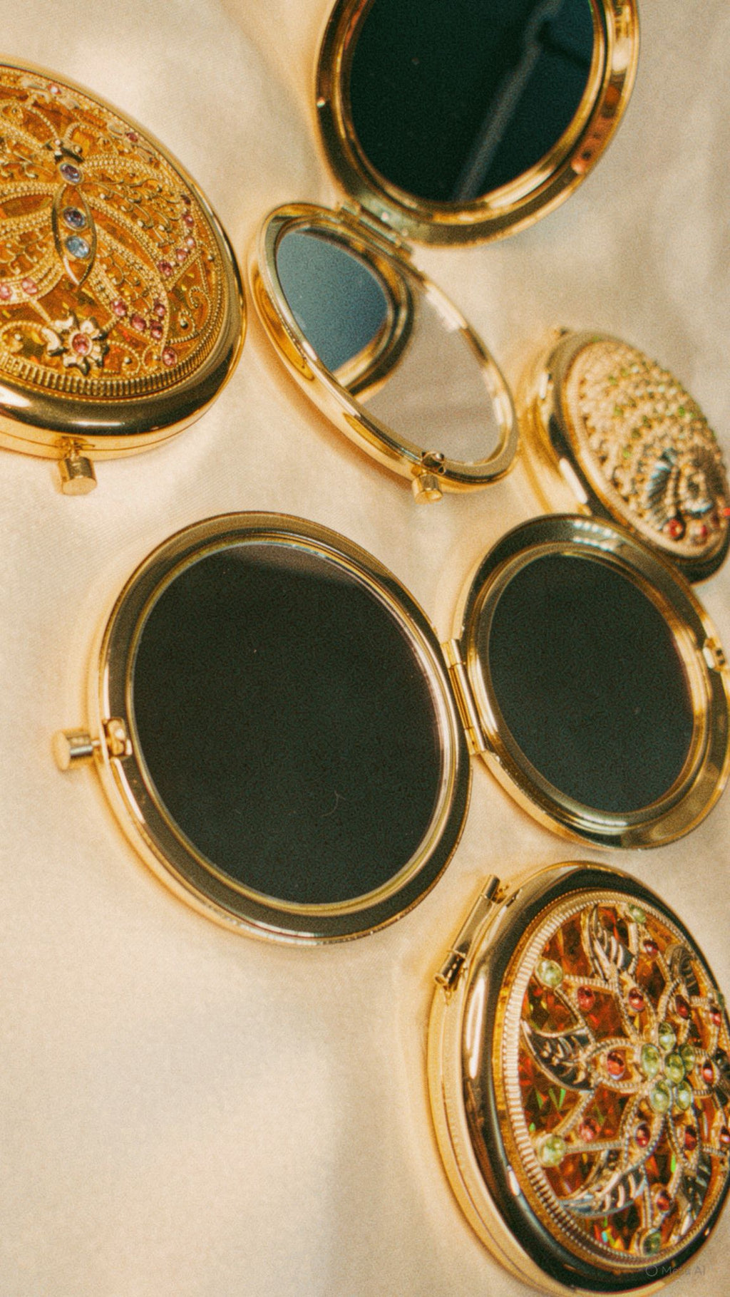 Vintage Retro Chinese Handheld Mirror