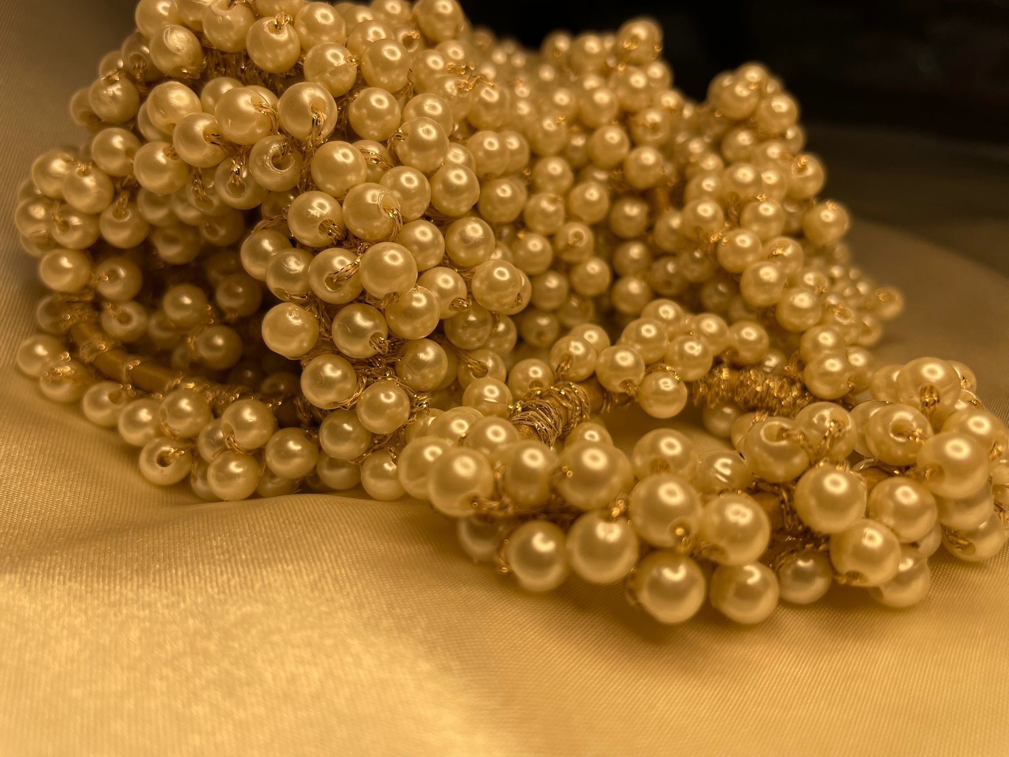 Ivory Pearl Bloom Hair Halo