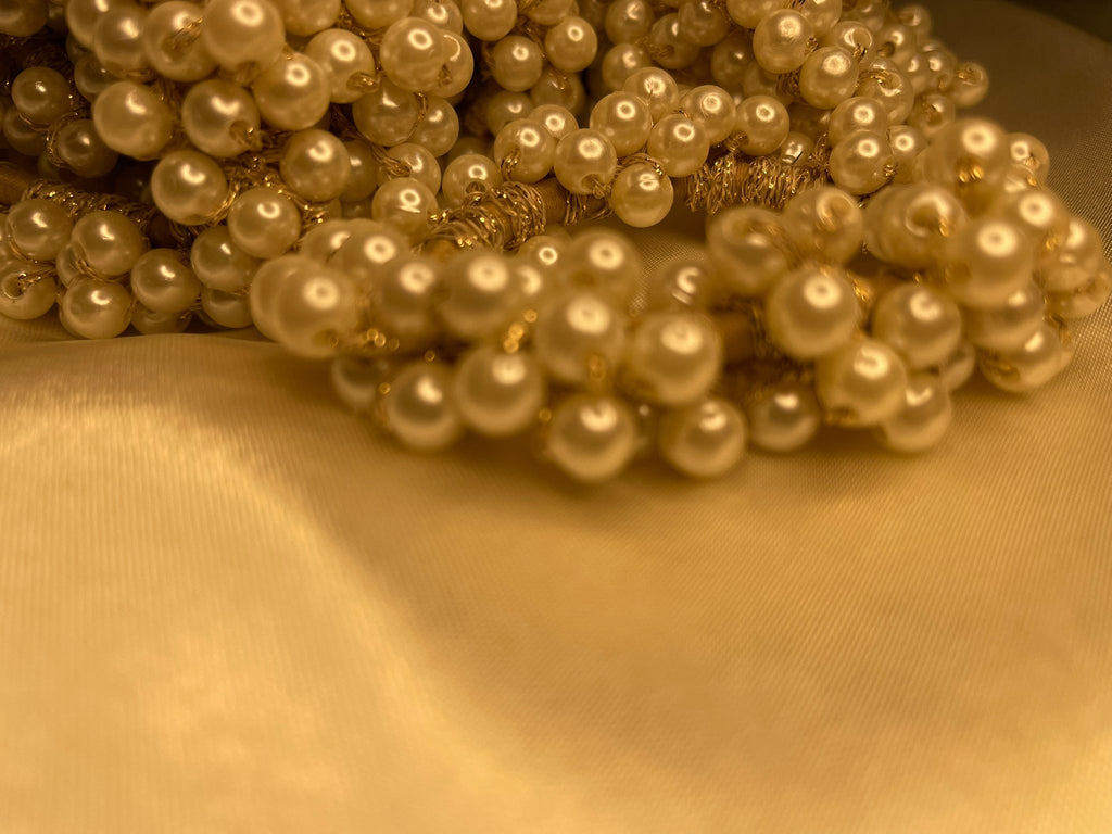 Ivory Pearl Bloom Hair Halo
