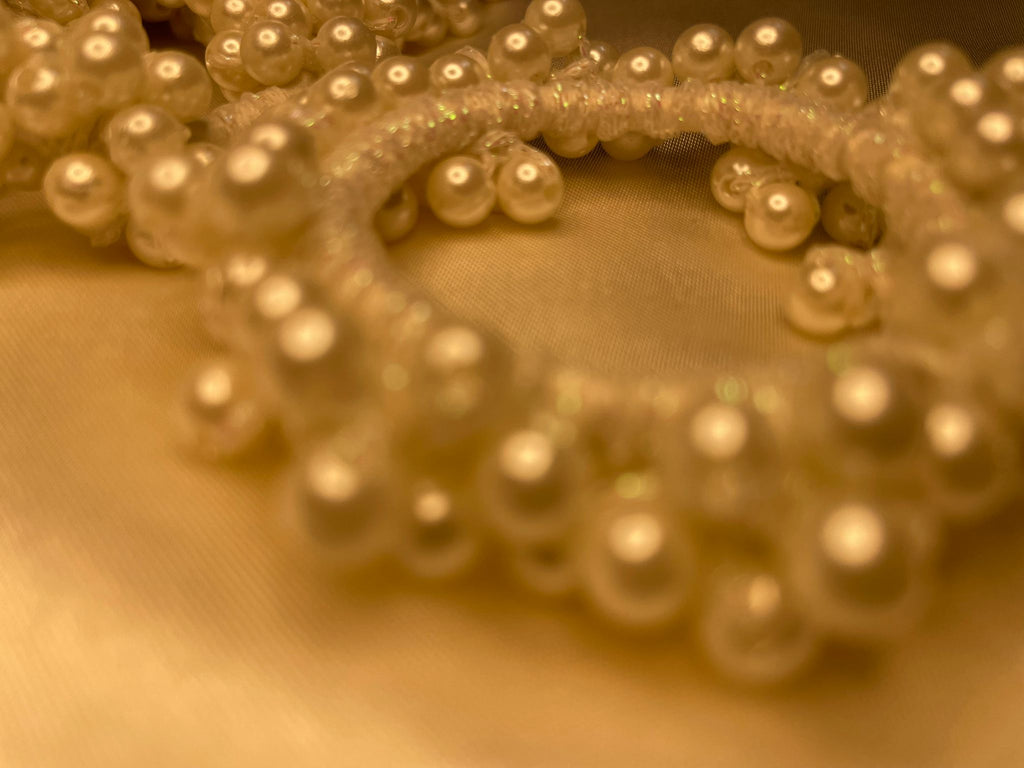 Ivory Pearl Bloom Hair Halo