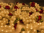Red Rose Pearl Luxe Hair Tie