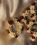 Red Rose Pearl Luxe Hair Tie