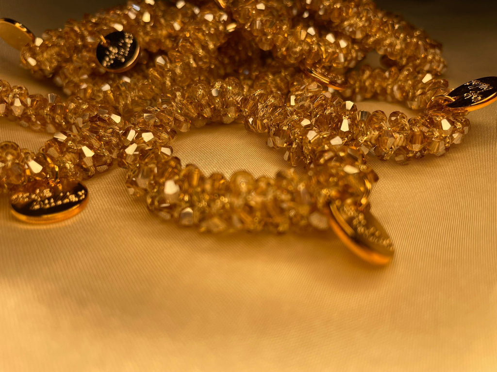 Champagne Crystal Luxe hair Halo
