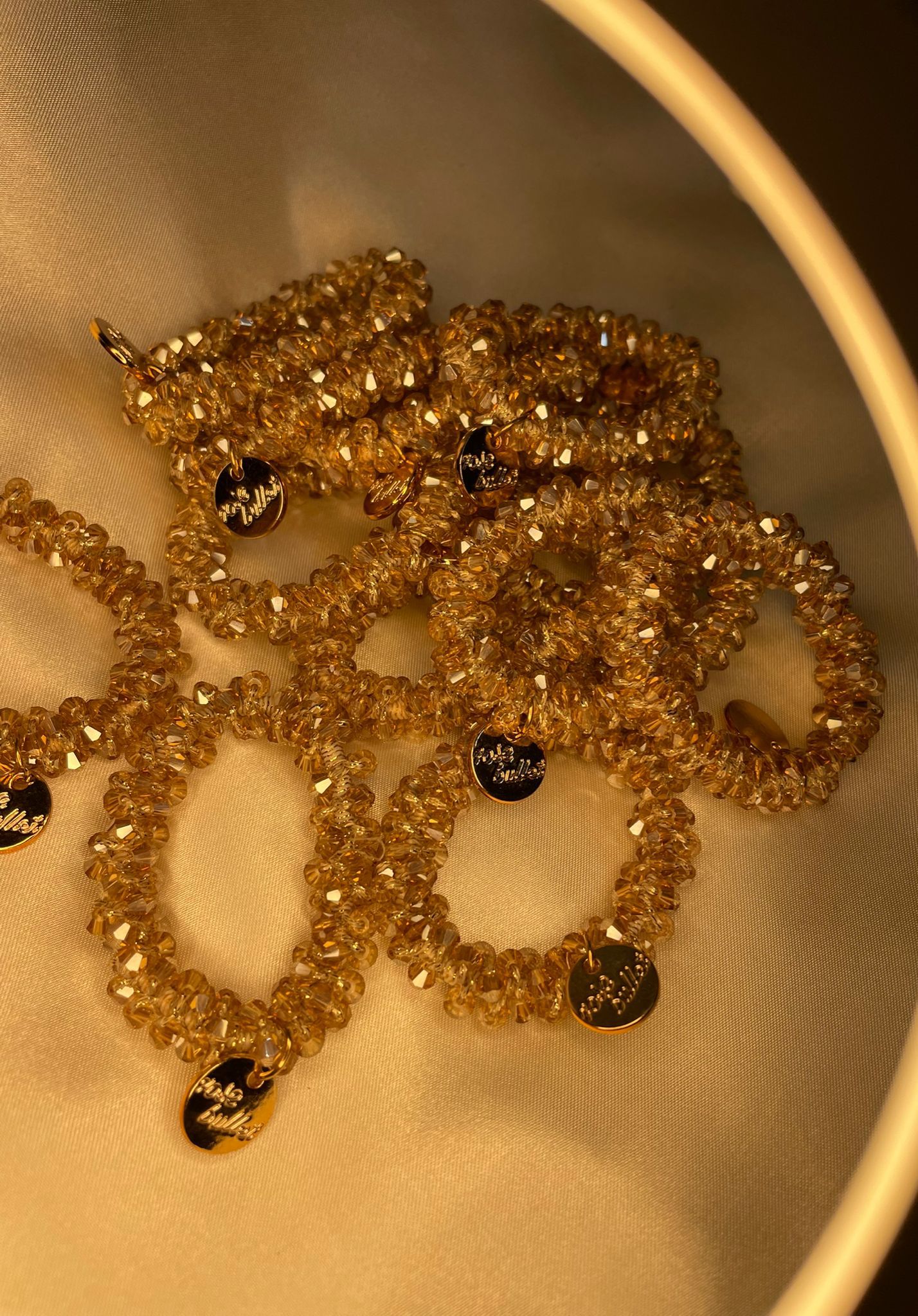 Champagne Crystal Luxe hair Halo