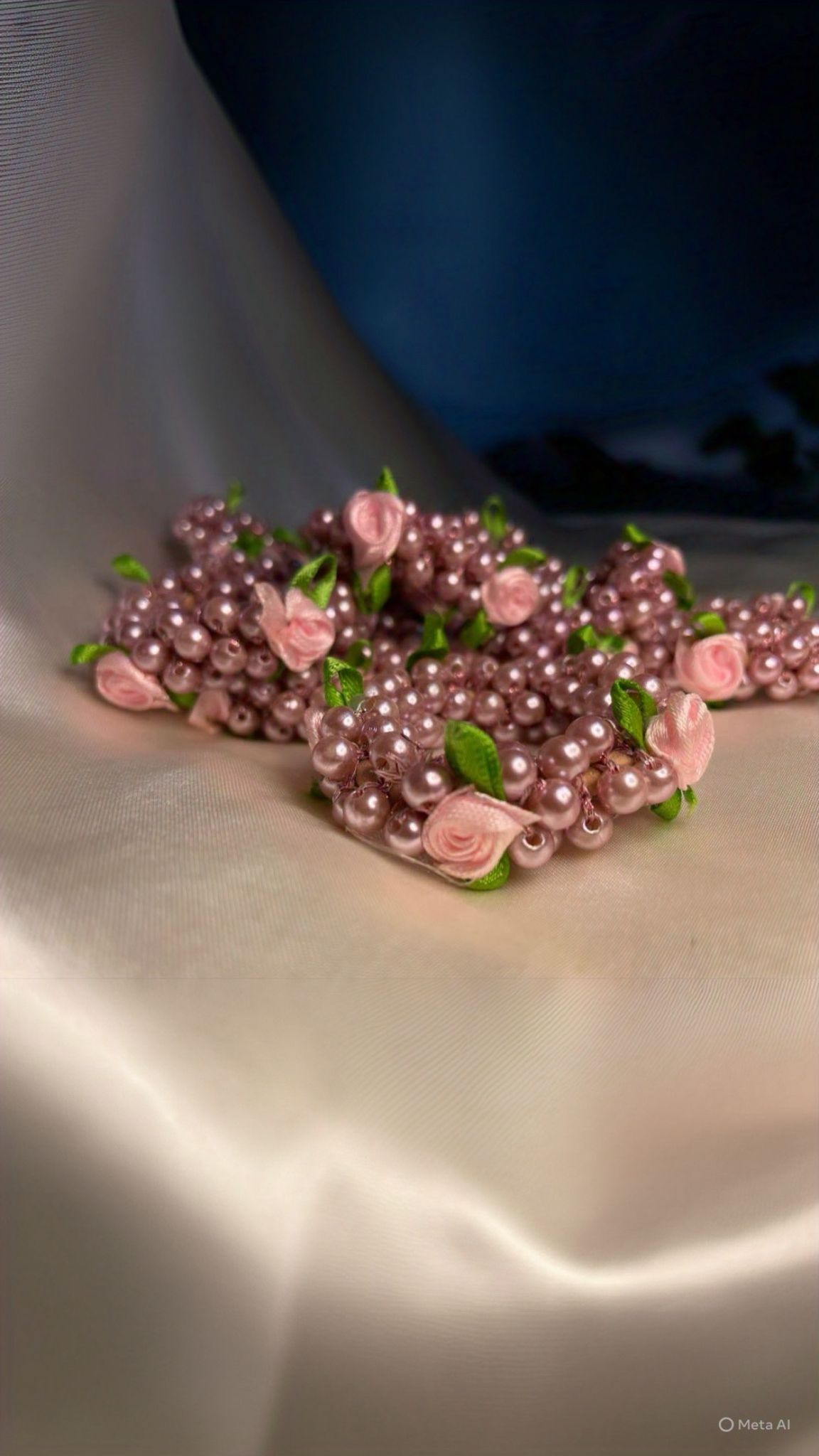 Blush Rose Pearl Garden Halo