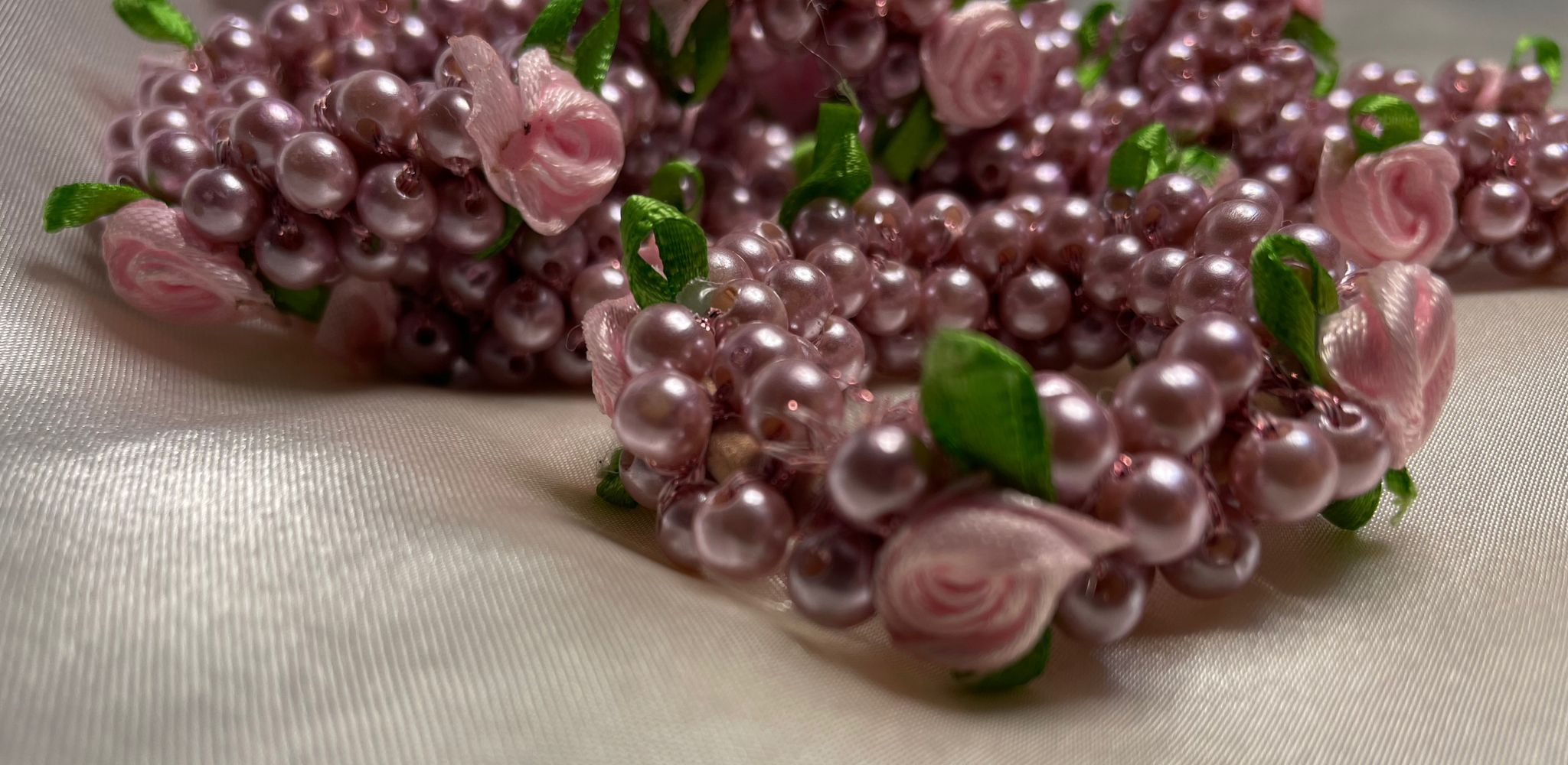Blush Rose Pearl Garden Halo