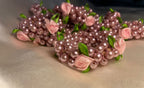 Blush Rose Pearl Garden Halo