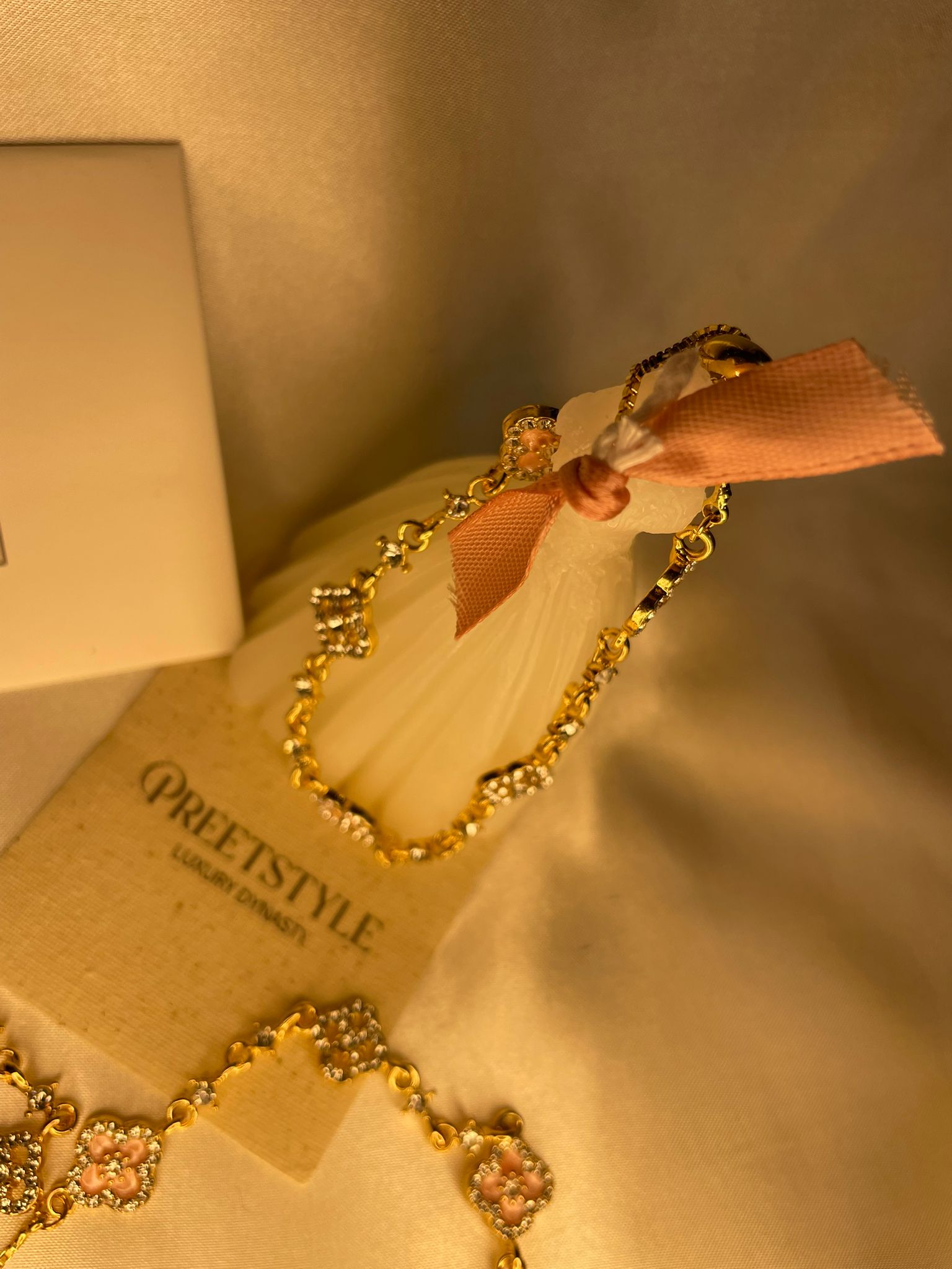 Enchanted Rosé Clover Bracelet
