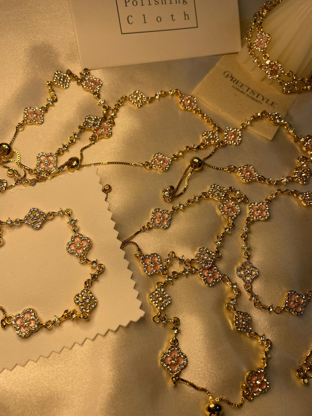 Enchanted Rosé Clover Bracelet