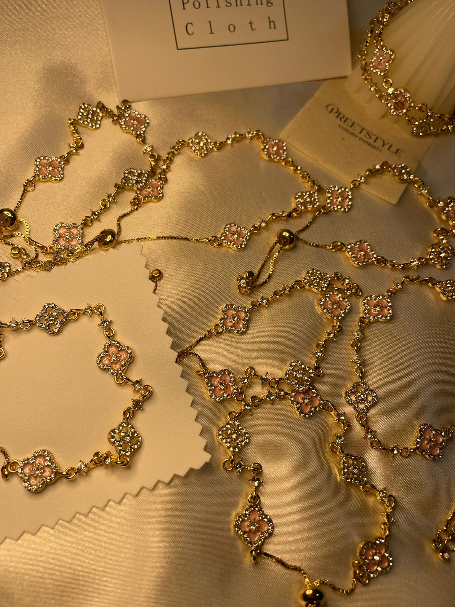Enchanted Rosé Clover Bracelet