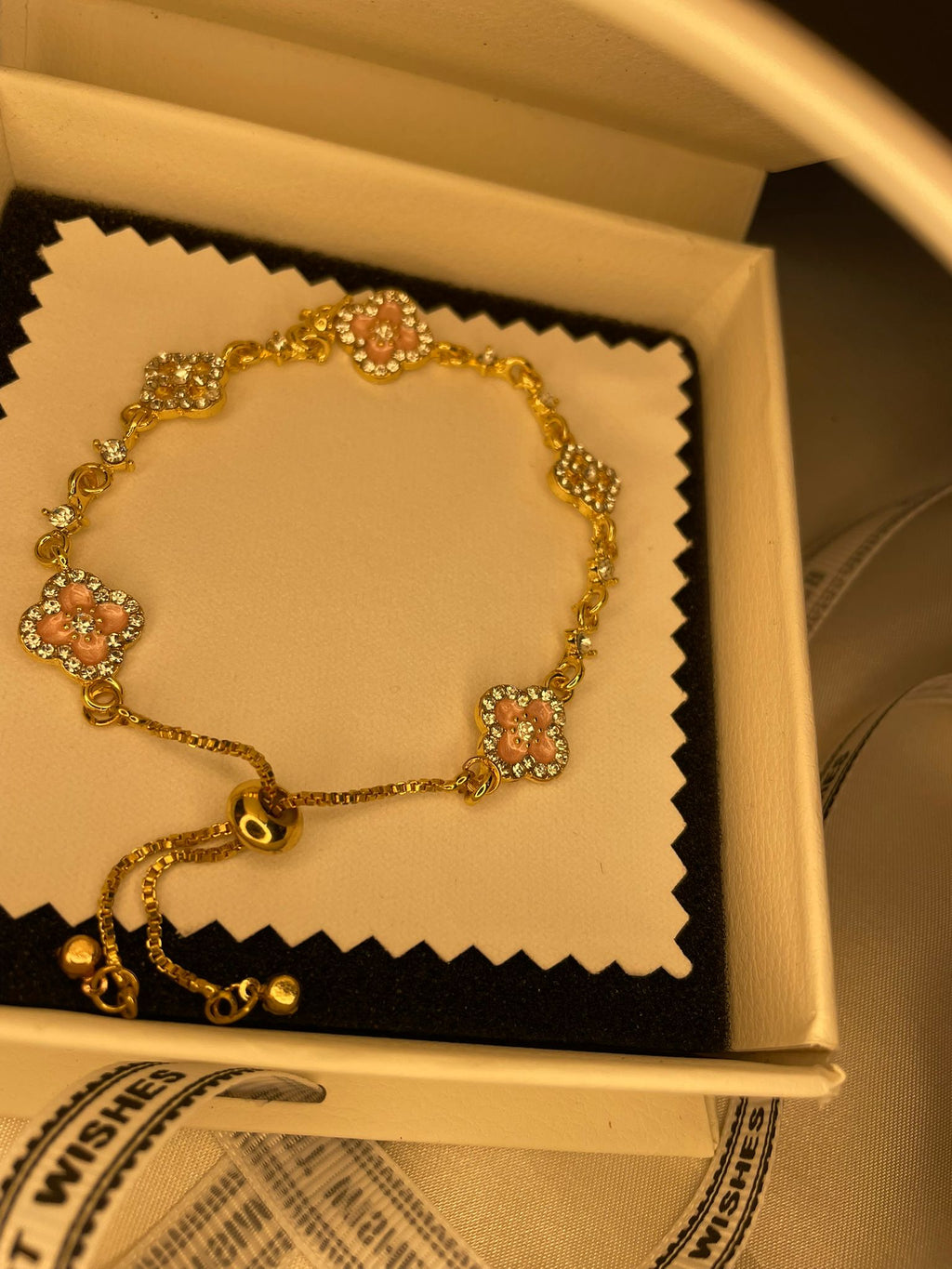Enchanted Rosé Clover Bracelet