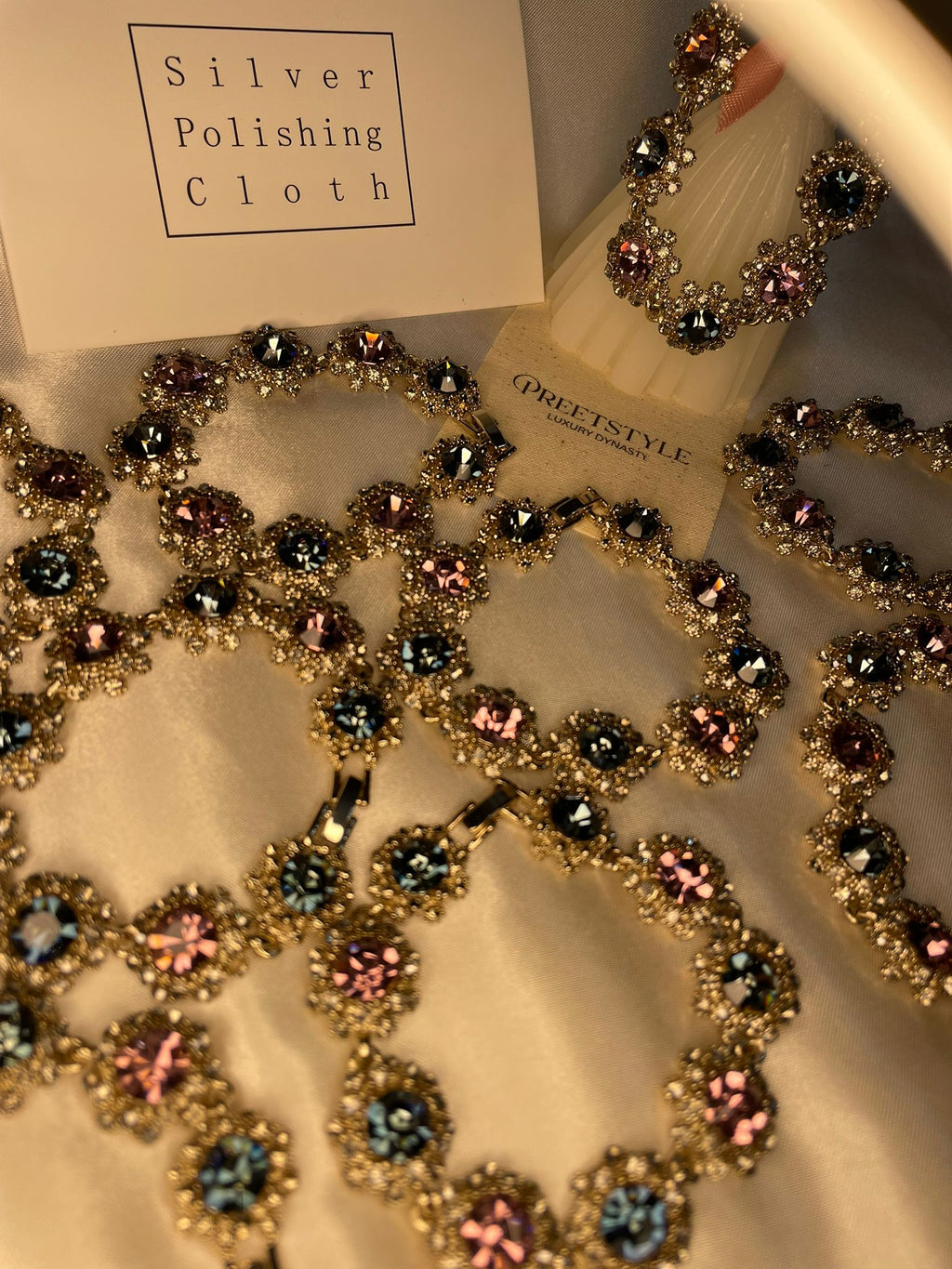 Vintage Gala Crystal Link Bracelet