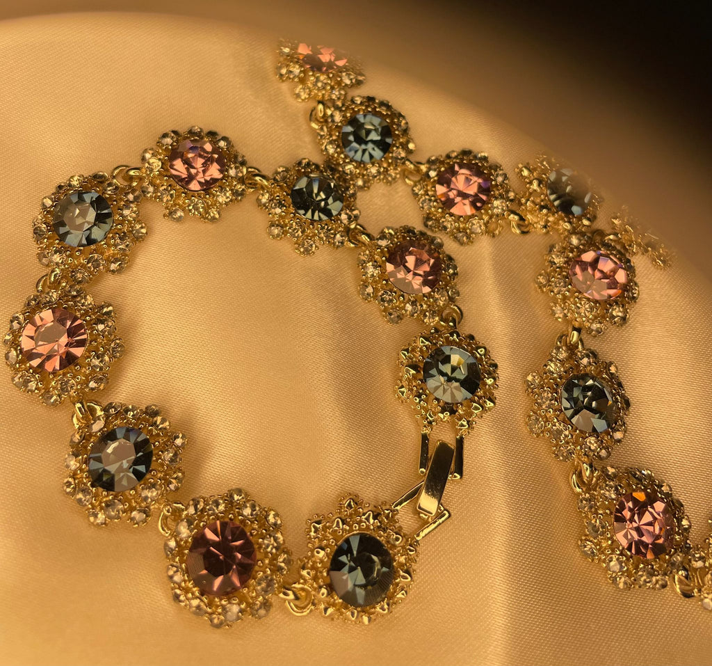 Vintage Gala Crystal Link Bracelet