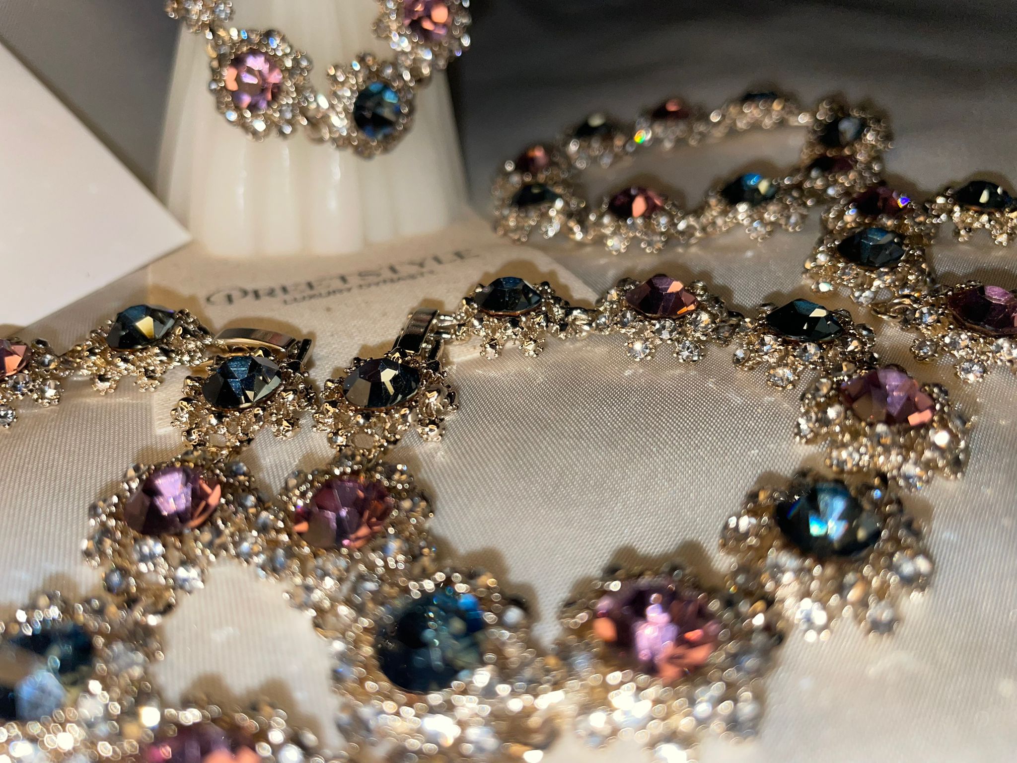 Vintage Gala Crystal Link Bracelet