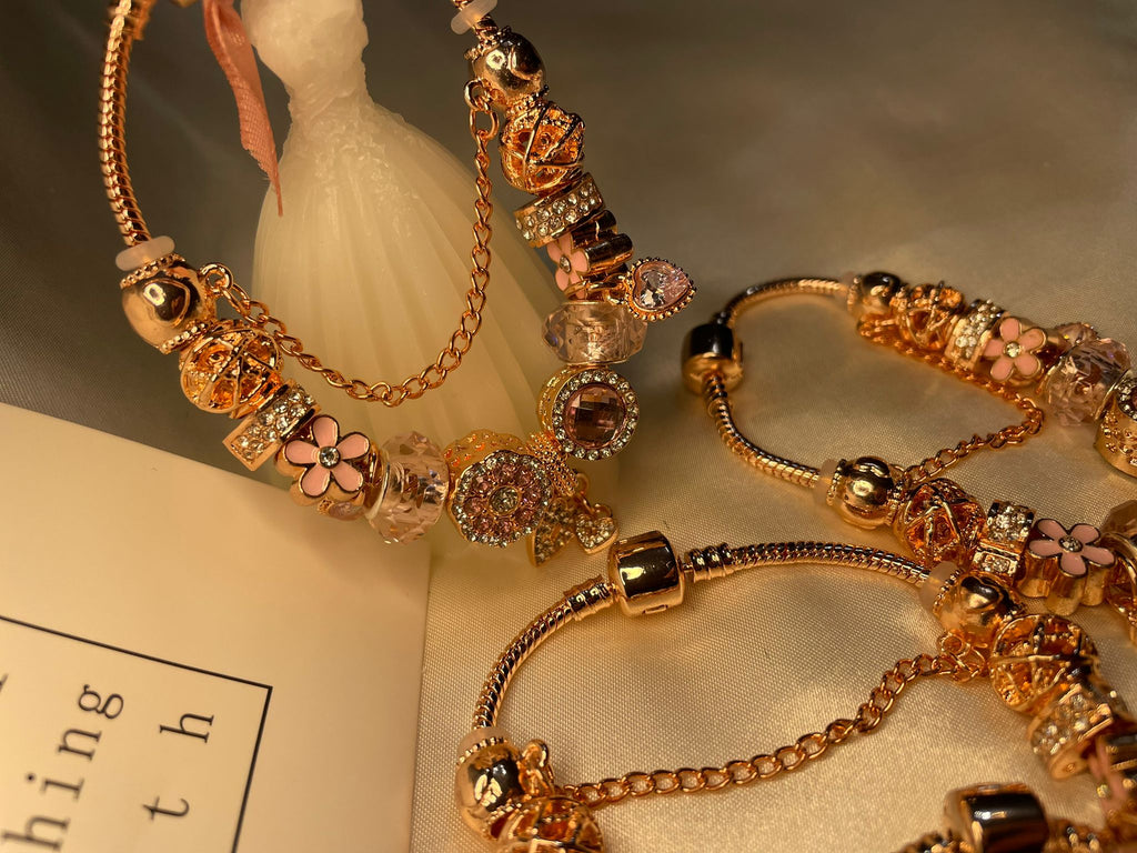 The Pink Royale Charm Bracelet