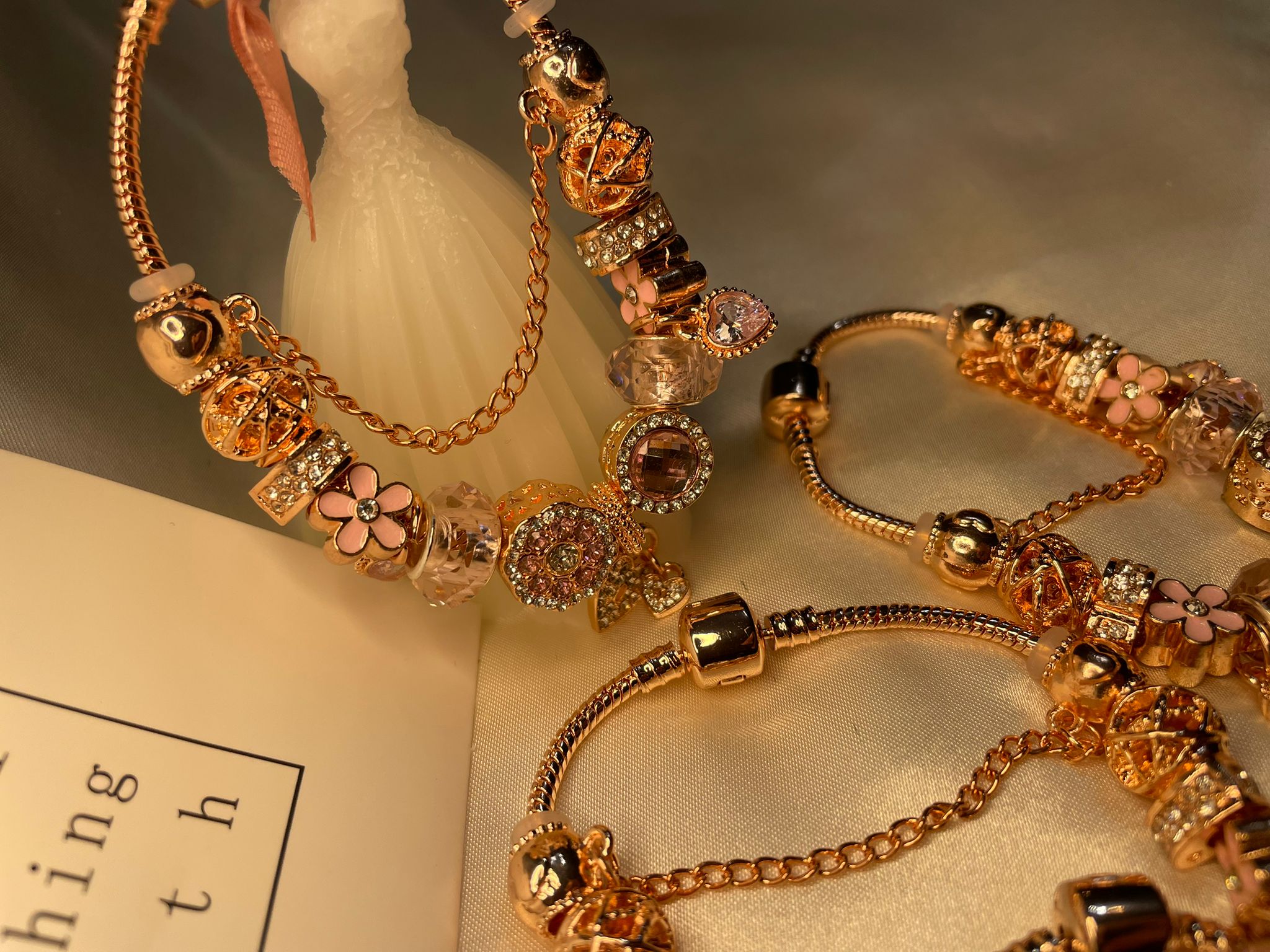 The Pink Royale Charm Bracelet