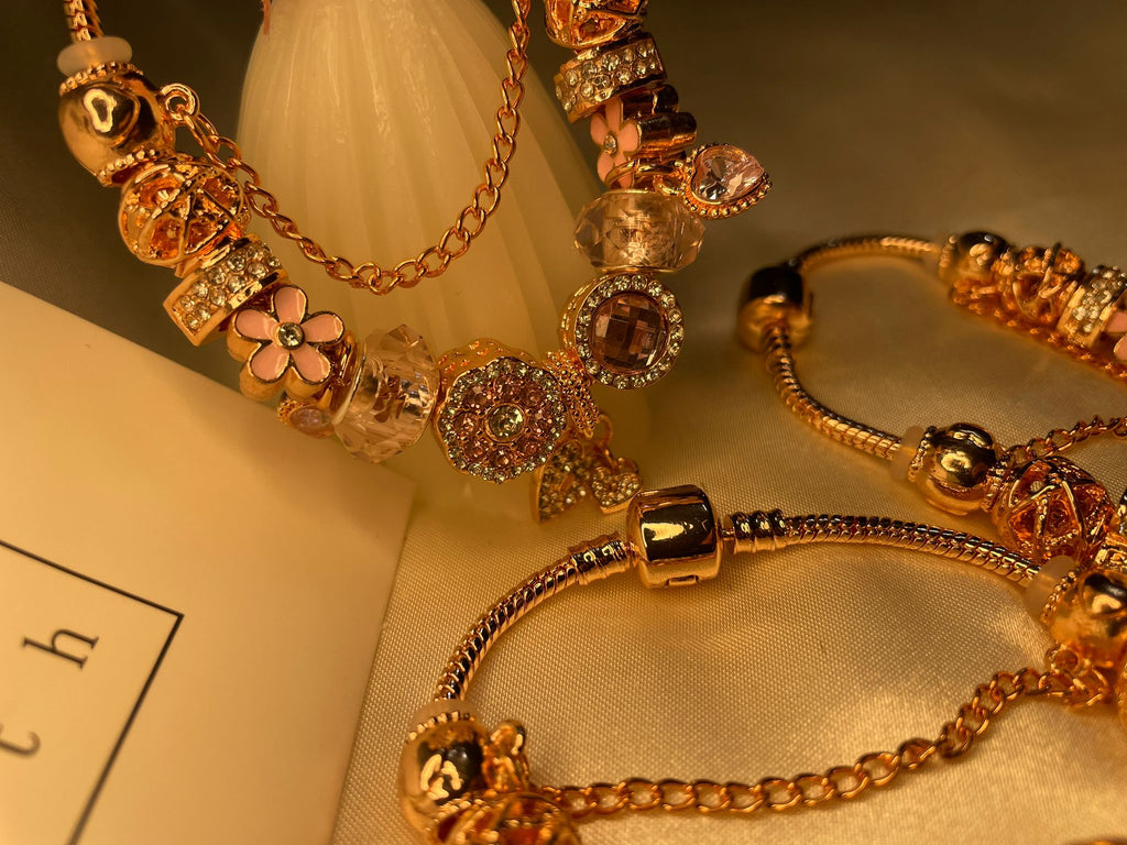 The Pink Royale Charm Bracelet